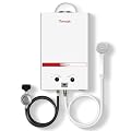 TOPWISH Propane Water Heater Tankless, 8L Portable Water Heater,2.11GPM Gas Portable Hot Water Heaters with Multi-Protection, Instant Camping Water Heaters for Camping, Outdoors Shower RV Shower,White