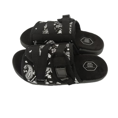 SywzX&xfybz Summer Fashionable Printed Men's canvas Slippers Outdoor Couple's Casual Beach Sandals Men Shoes
