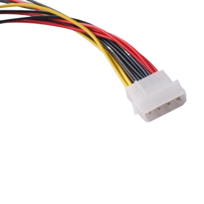 Cable divisor de alimentación HDD SATA 4Pin macho a 3 puertos hembra miniatura 5