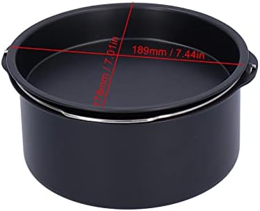 Heißluftfritteuse Zubehör 7 Inch Runde Kuchenform Antihaft Backform Brot Kuchen Korb