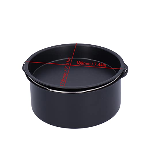 CHICIRIS - Bandeja para Hornear de Carbono Sin Adherencia para Freidoras Eléctricas y Vaporeras, con Herramienta para Postres y Guisos, Accesorios para Freidoras (7 Pulgadas, Batería Li-Ion de 1500 mAh) miniatura 7