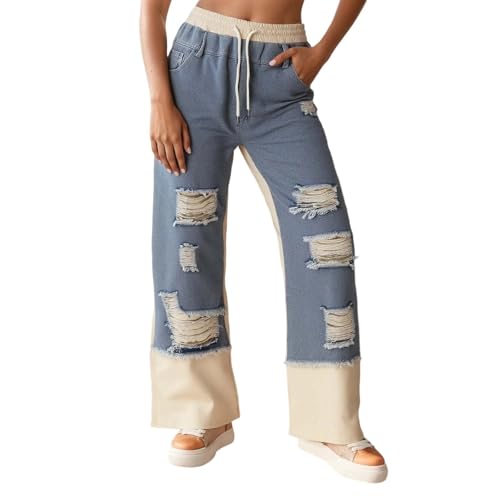 Pantalones vaqueros holgados rectos estilo hip hop y ropa de calle retro 1