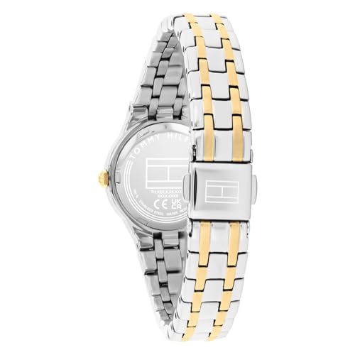 Image of Tommy Hilfiger Mackenzie with Silver Dial Two Tone Stainless Steel Strap Watch for Women - TH1782888