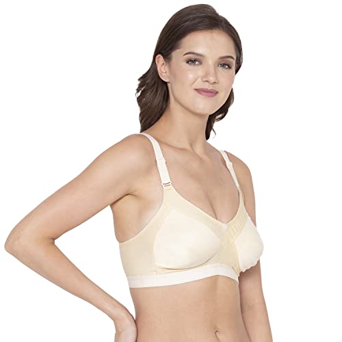 Image of SOUMINIE - Minimizer Bra - Non Padded - Cotton Rich - Broad Straps - Full Coverage - Wireless Seamless T-Shirt Bra