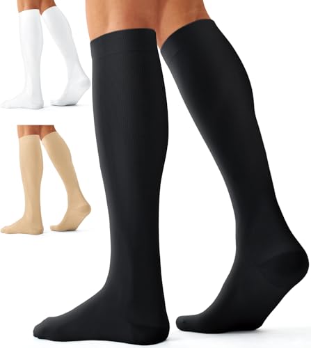 Image of Compression Socks for Women and Men(3 Pairs)15-20mmHg - Best Circulation Support Socks