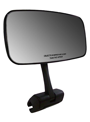 Best Cyber Deals 🔥 CIPA 02109 Black 7" x 14" COMP Universal Marine Mirror with Deluxe Cast Aluminum Cup Mounting Bracket