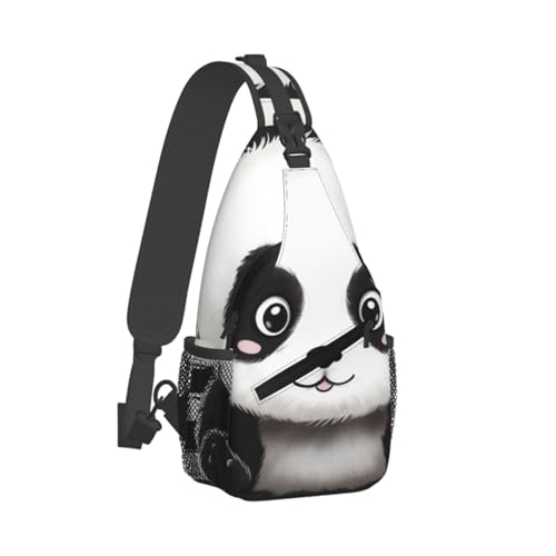Bolso Cruzado para Hombre Bolsa Diagonal Negra Panda miniatura 2