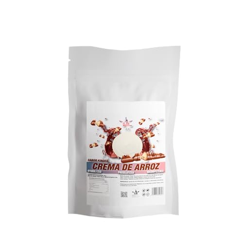 Hiperion Nutrition - Crema de Arroz Instantánea Sabor Kinder 1KG - Harina de Arroz Hidrolizada Pregelatinizada - Fácil Digestión - Ideal Desayunos y Fitness (1 kg, Kinder)