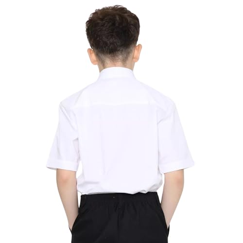 Image of White Shirt Half Sleeve | Boys | School Uniform