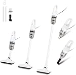 Corded Handheld Vacuum Cleaner,Ultra-Lightweight Mini Portable Vacuums for Home, 6 in 1 Stick Vac Cleaners for Car,Pet Hair(White Corded)