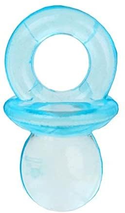 MINIS TOTOCHES - Tétines - SUCETTES BEBE POUR DECO BAPTEME (bleu turquoise) 2cm - Mini totoche bleu ciel 2cm x 1cm (lot de 24)