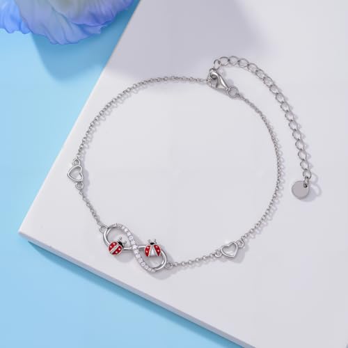 Image of 925 Sterling Silver Layered Ankle Bracelets for Women Jewelry Gifts | 925 Sterling Silver Layered Sea Turtles /Elephant /Wave Anklet Animal Bracelet Summer Ocean Beach Jewelry Gifts for Women