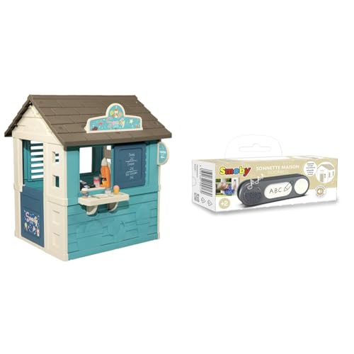 Smoby - Maison Sweety Corner - Cabane de Jardin Enfant - Thème Goûter & Sonnette Electronique -...