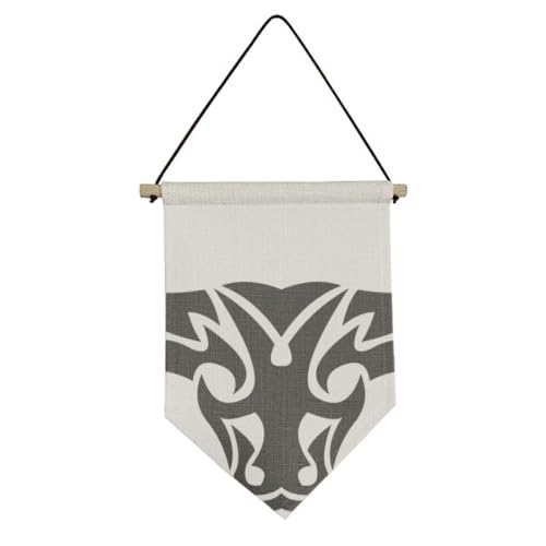 Drapeau en toile Taureau pour décorer une chambre de style bohème