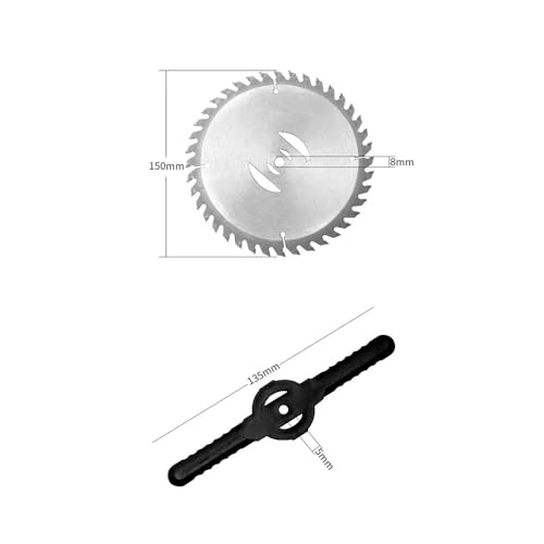 Sunydog Cortacésped Eléctrico, Cortacésped Inalámbrico, Podadora de Setos, Batería de 21 V, Cortacésped con Plástico, Acero Inoxidable, Sierra Circular para Cortar Césped (Enchufe UE 2 baterías) - imagen 9