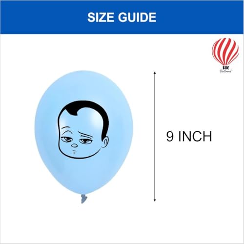Image of Hk Balloons 45Pcs Baby Boy Decoration Printed Balloons For Boss Baby Theme Decorations Item For Blue And White Themed Decorations Balloons