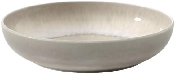 like. by Villeroy & Boch Perlemor Sand Individual Pasta Bowl, Premium Porcelain, Made in Germany, Dishwasher and Microwave Safe, 8.5x2 in, 22 oz Capacity