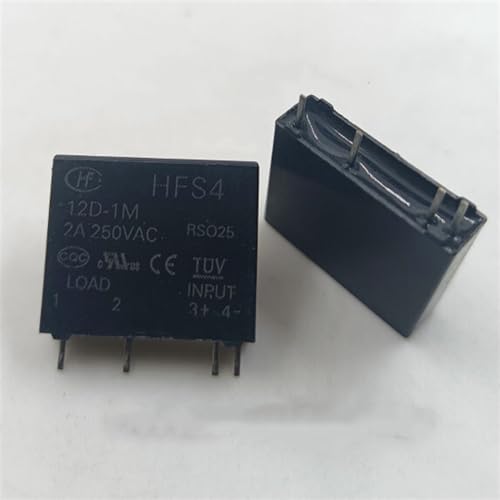 Relais HFS4 12D 1M 12VDC commutateur 4 broches 2A pour automatisme lot de 10