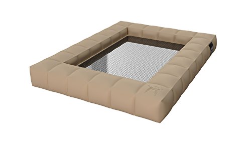 Pigro Felice Pack Hamaca Doble PVC Beige 155 x 130 x 18 cm Cover