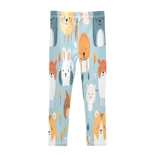 Toddler Girls Leggings Printed Yoga Pants Leggings Rabbit Cat Lion for Kids2