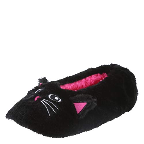 Girl Fuzzy Animal Slipper Socks (Black Cat, M/L) #TOP17