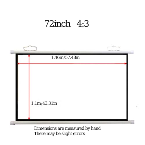 Pantalla Manual Para Proyector 72 Pulgadas 4:3 miniatura 7