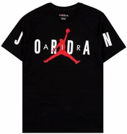 Nike Camiseta masculina Jordan Air Stretch, Preto/Branco/(Preto