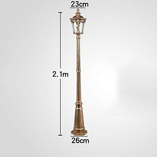Generic GUOCC Creative Outdoor Pillar Light Waterproof Post Lights Path Lights Column Lamp European Wall Garden Light Gate Lamp Creative Aluminum Rustproof Ip55 Lawn Lamp Garden Villa Door Lamp Lights Fixture photo 3