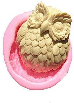 Moule hibou silicium bougie resine argile Jamais jardin