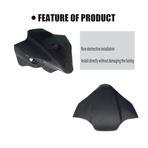 QOPUYNH Pare-Brise Déflecteur De Pare-Brise De Moto en Fiber De Carbone, Accessoire pour du&Cati Street Fighter V2 Street Fighter V4 S V4S 2018 – 2023 – vue 5
