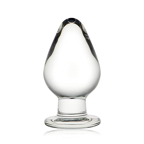 Glas Analplug Butt Plug Kristall Analdildo Sexspielzeug Glasdildo 10.5 * 6cm Analsexspielzeug für Frauen Männer Paare Prostata Massage Buttplug Trainer Glasplug Sex-Toys