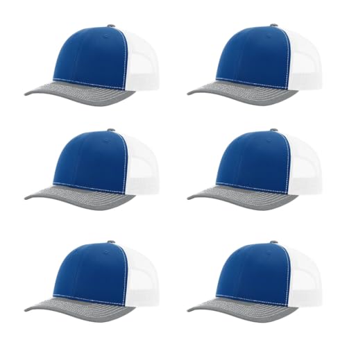 Richardson 112 Classic Six-Panel Adjustable Snapback Trucker Cap | Bulk Packs Available