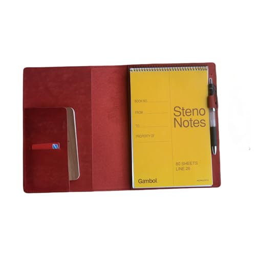 Housse en cuir véritable rouge pour Rocketbook Flip, cadeau idéal A5