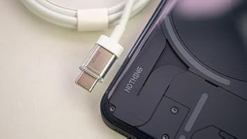 Image of Original 45W PPS Type C Adapter With Cable Type C (100 Cm) For 2A Plus /Phon 2A /Phon 2 /CMF, 3A Charger 1 /Buds /Ear Stick, 45 W USB C Charging Adaptor, 45Watt Charge Smartphone, White (DEC180)