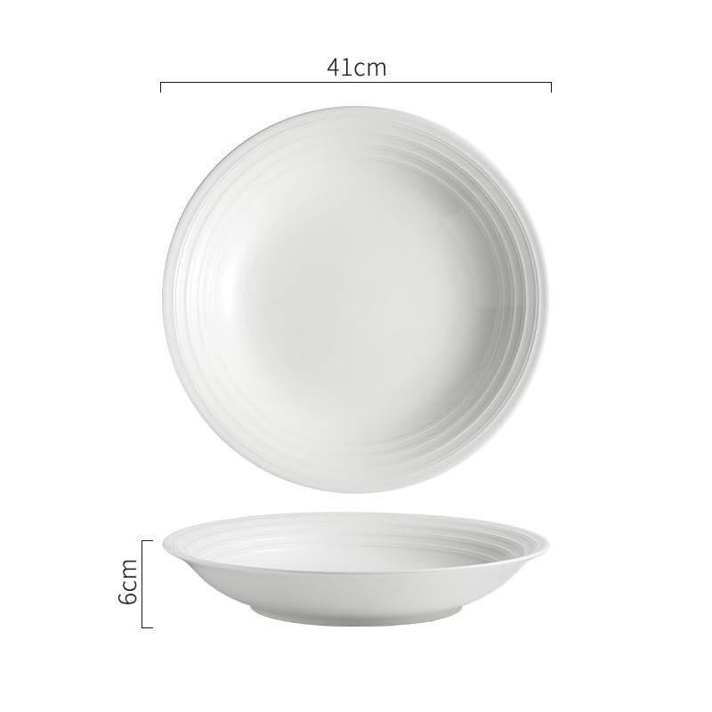Talerz obiadowy talerze do naczyń 30 cm duża biała linia ceramiczna płytka miska głęboki talerz zupa kuchnia restauracja usługi komercyjne śniadanie obiad talerz obiadowy talerze obiadowe można