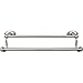 Top Knobs ED7BSNC Bath Edwardian Collection 18 Inch Double Towel Bar with Oval Backplate, Brushed Satin Nickel Finish