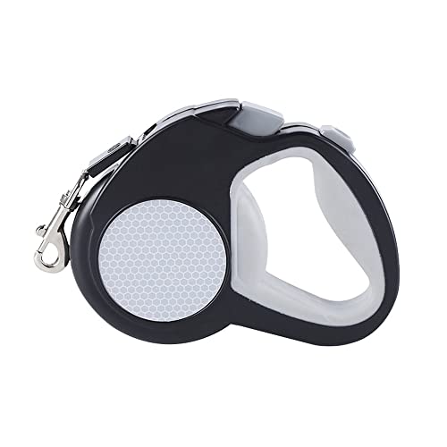 HUSHAX Hundeleine, 360° Verwicklungsfreie, Robuste Einziehbare Hundeleine Für Bis Zu 25 Kg Hunde, Einhand-Bremse, Pause, Schloss Einziehbares Hundekabel Mit Rutschfestem Griff Cover