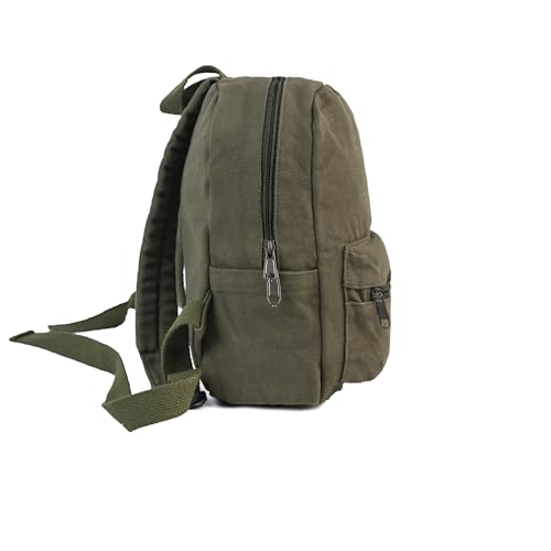 Mt World Personalized Mini Backpack Canvas Toddler Backpack Custom Small Cotton Backpack Monogram Infant Backpack Vintage Canvas Mini Backpack thumb #5