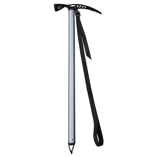 Hacha de hielo profesional de montañismo con eje de aleación de aluminio y púa de acero al manganeso para senderismo, camping, equipo de supervivencia