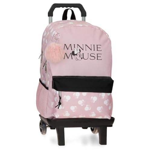 Sac à dos 44 cm Disney Minnie avec trolley et sac messager pour fille