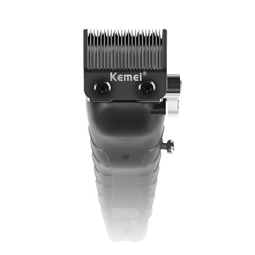 KEMEI 2296 Professional Hair Clippers for Men Cord/Cordless Hair Cutting Kits, Hair & Beard Trimmer, T Blade Barber Clippers with USB Rechargeable, Black