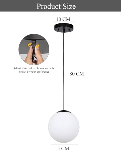 Image of Mahganya Glass Decoration Modern Ceiling Lamp for Living Room, Office,Bedroom Lamp with All Fixtures and Fitting White Design Hanging