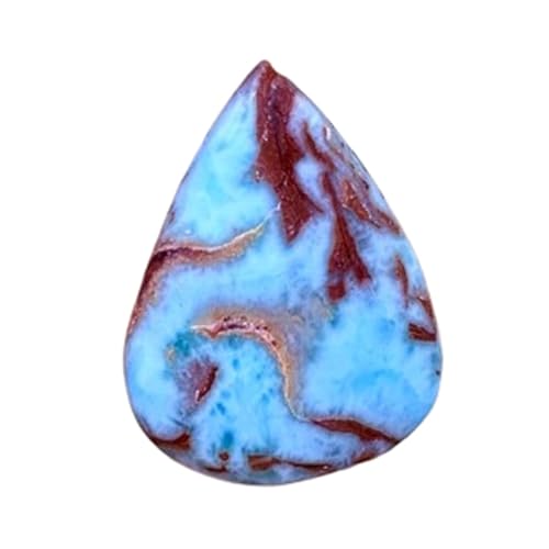 Larimar naturel GH_NAT_06641 taillé en poire pour joaillerie fine