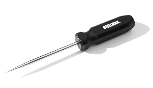 Image of Steelman Tire Repair Probe Scratch Awl Punch, 4-inch Shank, Dual Bevel Point, for Metal Scribing, Piercing, and Punching Tasks (00190-KH)