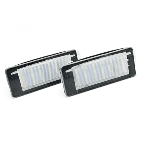 Luz de matrícula 8200013577F compatible con Dacia Duster plafón trasero pack de 2