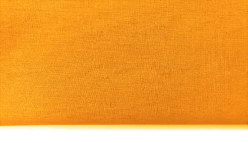 M & J Plain Golden Yellow 100 Percent Cotton Fabric for Quilting, Sewing, Dressmaking, Arts & Creafts - 60 Inch Wide by M&J, 1 METRE