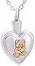 TYBM Joyería de cremación Memorial Ash Souvenir El último Colgante de joyería de cremación de Oso de Peluche de Plata Ur-Pet Souvenirs de Animales para cremación-2-1