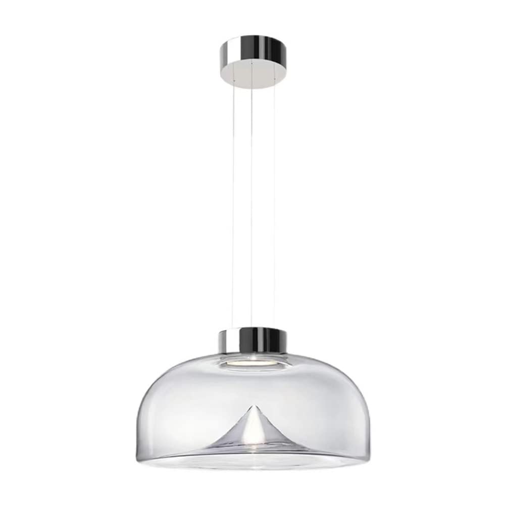 Plafonnier LED 5W avec suspension en verre design iceberg pour intérieur