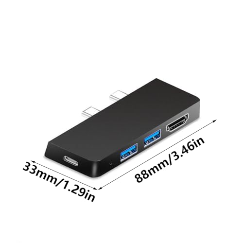 Hub USB C triple affichage pour Surface Pro 9 afin de travailler sur trois écrans 4K