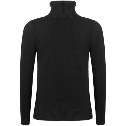 Linjinx Kids Girls Boys Turtleneck Sweater Casual Solid Color Long Sleeve Knitted Slim Fit Pullover Jumper Warm Tops2